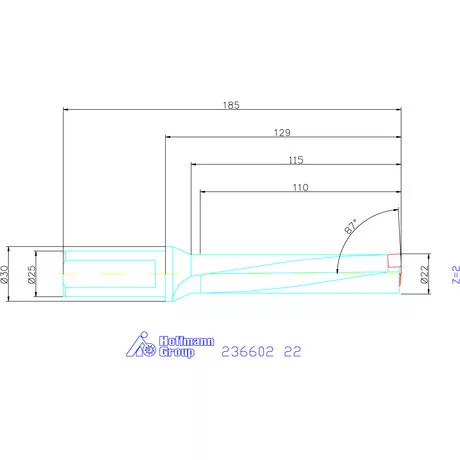 Komet KUB Pentron váltólapkás telibefúró Hengeres szár 22 mm