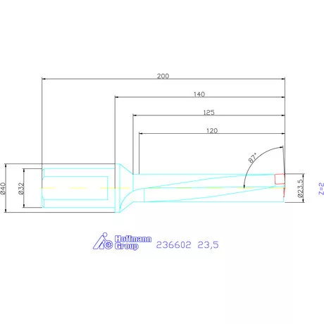 Komet KUB Pentron váltólapkás telibefúró Hengeres szár 23,5 mm
