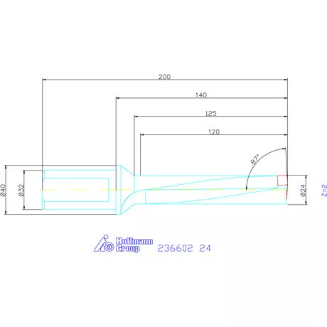 Komet KUB Pentron váltólapkás telibefúró Hengeres szár 24 mm