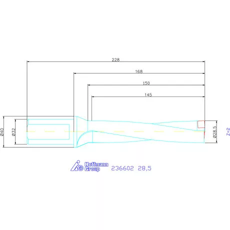 Komet KUB Pentron váltólapkás telibefúró Hengeres szár 28,5 mm