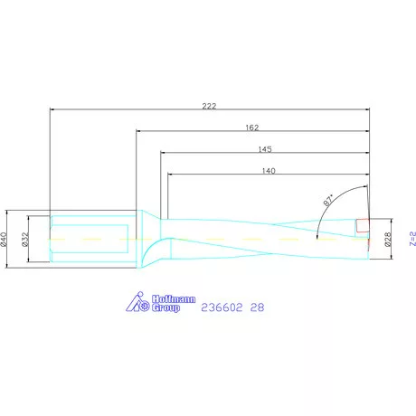 Komet KUB Pentron váltólapkás telibefúró Hengeres szár 28 mm