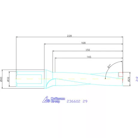 Komet KUB Pentron váltólapkás telibefúró Hengeres szár 29 mm