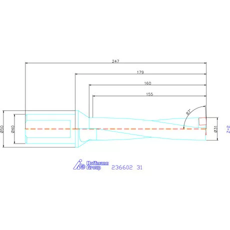 Komet KUB Pentron váltólapkás telibefúró Hengeres szár 31 mm