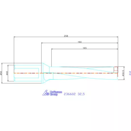 Komet KUB Pentron váltólapkás telibefúró Hengeres szár 32,5 mm