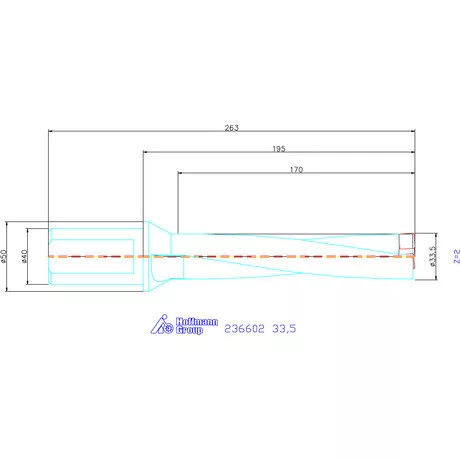 Komet KUB Pentron váltólapkás telibefúró Hengeres szár 33,5 mm