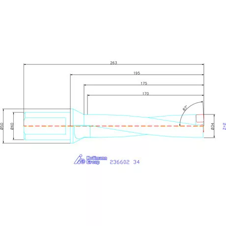 Komet KUB Pentron váltólapkás telibefúró Hengeres szár 34 mm