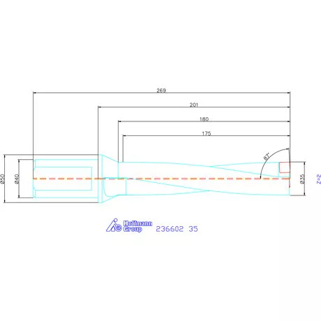 Komet KUB Pentron váltólapkás telibefúró Hengeres szár 35 mm