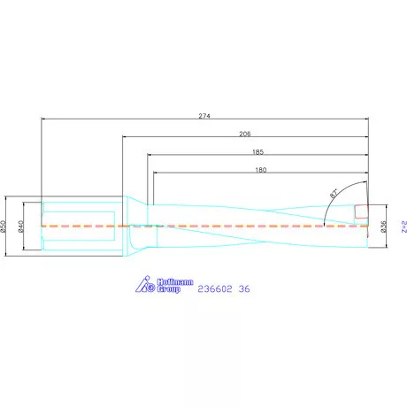 Komet KUB Pentron váltólapkás telibefúró Hengeres szár 36 mm