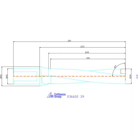 Komet KUB Pentron váltólapkás telibefúró Hengeres szár 39 mm