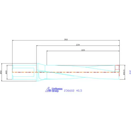 Komet KUB Pentron váltólapkás telibefúró Hengeres szár 40,5 mm