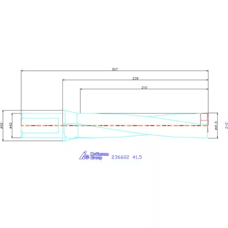Komet KUB Pentron váltólapkás telibefúró Hengeres szár 41,5 mm