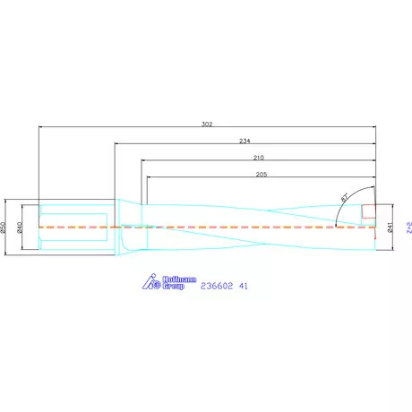 Komet KUB Pentron váltólapkás telibefúró Hengeres szár 41 mm