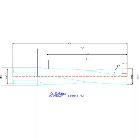 Komet KUB Pentron váltólapkás telibefúró Hengeres szár 43 mm