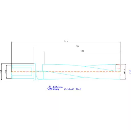 Komet KUB Pentron váltólapkás telibefúró Hengeres szár 45,5 mm