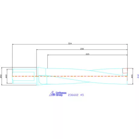 Komet KUB Pentron váltólapkás telibefúró Hengeres szár 45 mm
