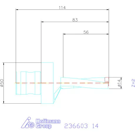 Komet KUB Pentron váltólapkás telibefúró ABS szár 14 mm