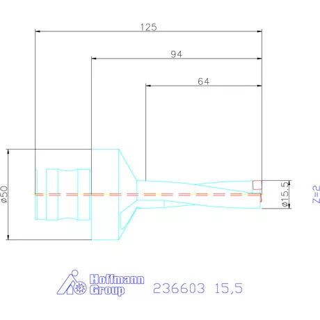 Komet KUB Pentron váltólapkás telibefúró ABS szár 15,5 mm