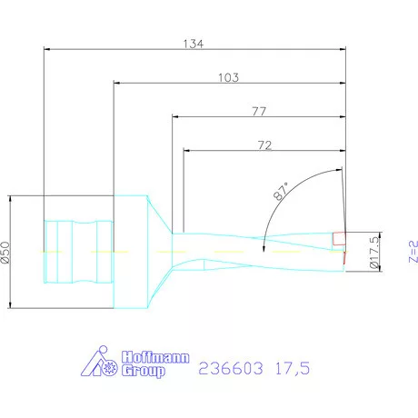 Komet KUB Pentron váltólapkás telibefúró ABS szár 17,5 mm