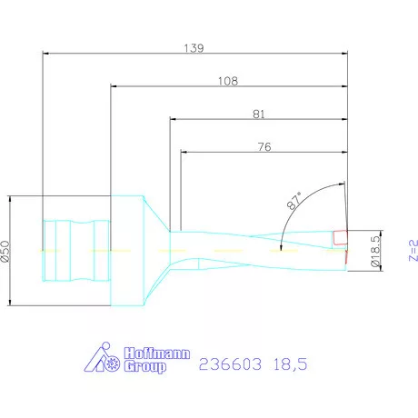 Komet KUB Pentron váltólapkás telibefúró ABS szár 18,5 mm