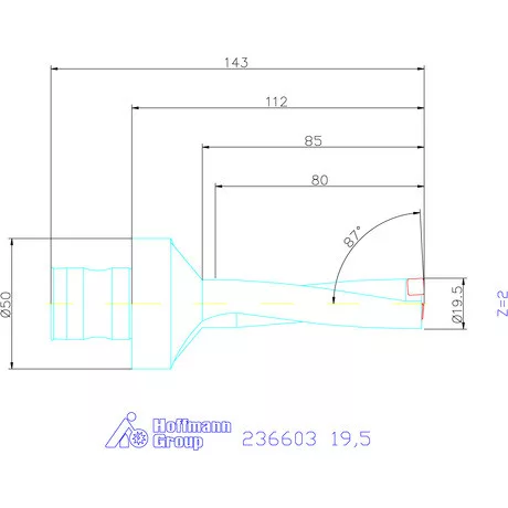 Komet KUB Pentron váltólapkás telibefúró ABS szár 19,5 mm