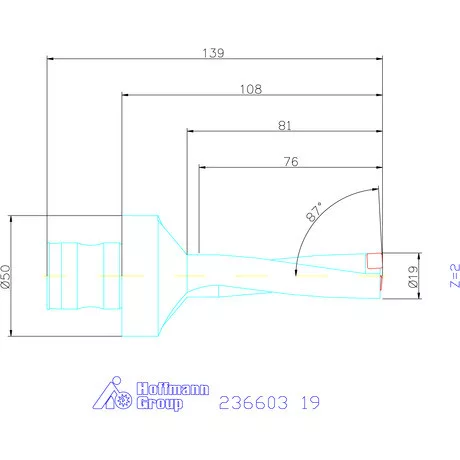 Komet KUB Pentron váltólapkás telibefúró ABS szár 19 mm