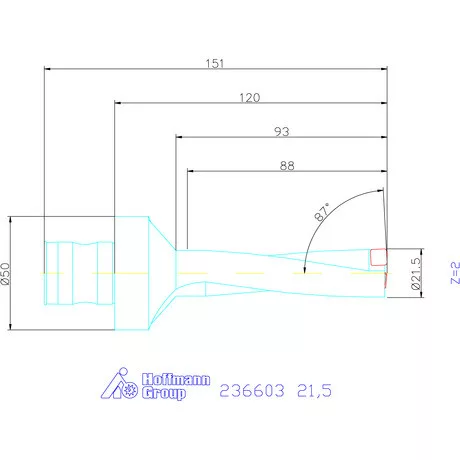 Komet KUB Pentron váltólapkás telibefúró ABS szár 21,5 mm