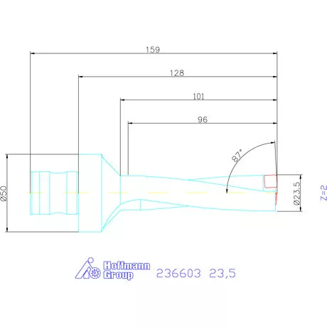 Komet KUB Pentron váltólapkás telibefúró ABS szár 23,5 mm
