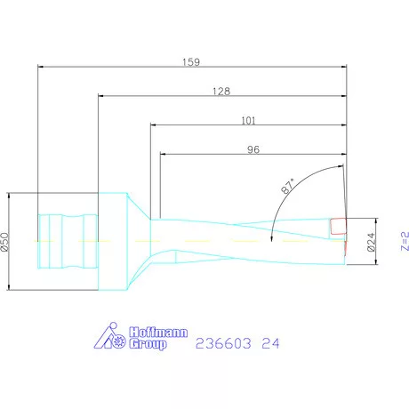 Komet KUB Pentron váltólapkás telibefúró ABS szár 24 mm