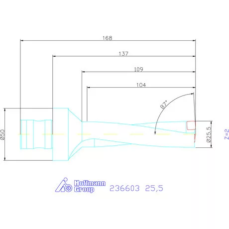 Komet KUB Pentron váltólapkás telibefúró ABS szár 25,5 mm