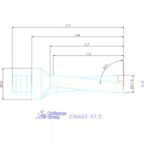Komet KUB Pentron váltólapkás telibefúró ABS szár 27,5 mm