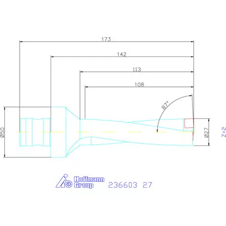 Komet KUB Pentron váltólapkás telibefúró ABS szár 27 mm