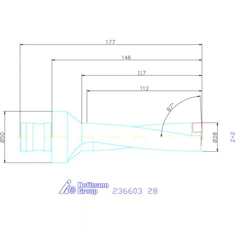 Komet KUB Pentron váltólapkás telibefúró ABS szár 28 mm
