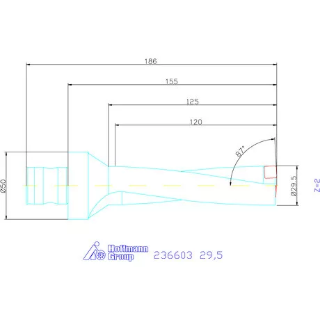Komet KUB Pentron váltólapkás telibefúró ABS szár 29,5 mm
