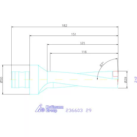 Komet KUB Pentron váltólapkás telibefúró ABS szár 29 mm