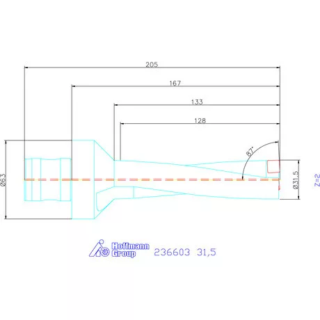 Komet KUB Pentron váltólapkás telibefúró ABS szár 31,5 mm