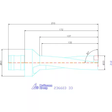 Komet KUB Pentron váltólapkás telibefúró ABS szár 33 mm