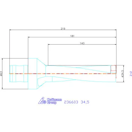 Komet KUB Pentron váltólapkás telibefúró ABS szár 34,5 mm