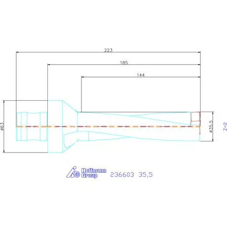 Komet KUB Pentron váltólapkás telibefúró ABS szár 35,5 mm
