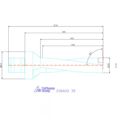 Komet KUB Pentron váltólapkás telibefúró ABS szár 35 mm