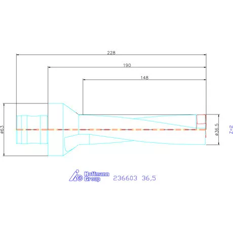 Komet KUB Pentron váltólapkás telibefúró ABS szár 36,5 mm