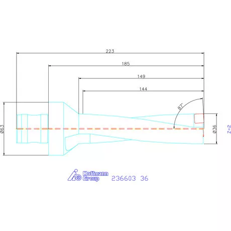Komet KUB Pentron váltólapkás telibefúró ABS szár 36 mm