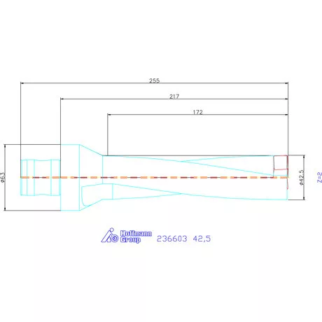 Komet KUB Pentron váltólapkás telibefúró ABS szár 42,5 mm