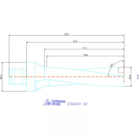 Komet KUB Pentron váltólapkás telibefúró ABS szár 42 mm