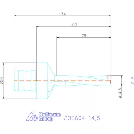 Komet KUB Pentron váltólapkás telibefúró ABS szár 14,5 mm