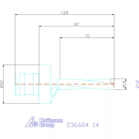 Komet KUB Pentron váltólapkás telibefúró ABS szár 14 mm