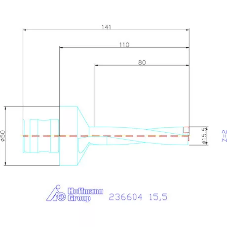 Komet KUB Pentron váltólapkás telibefúró ABS szár 15,5 mm
