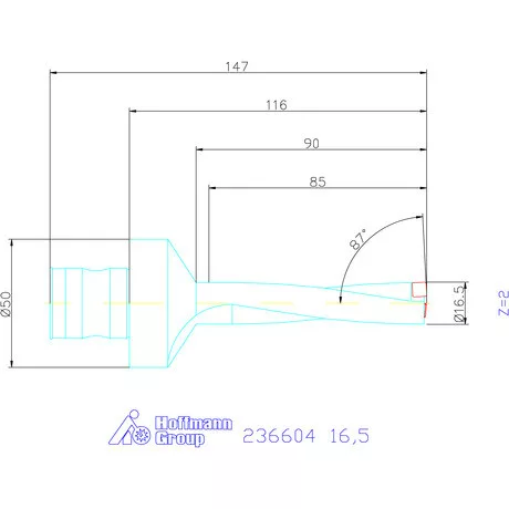 Komet KUB Pentron váltólapkás telibefúró ABS szár 16,5 mm