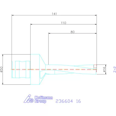 Komet KUB Pentron váltólapkás telibefúró ABS szár 16 mm