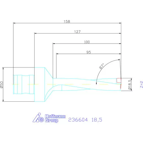 Komet KUB Pentron váltólapkás telibefúró ABS szár 18,5 mm