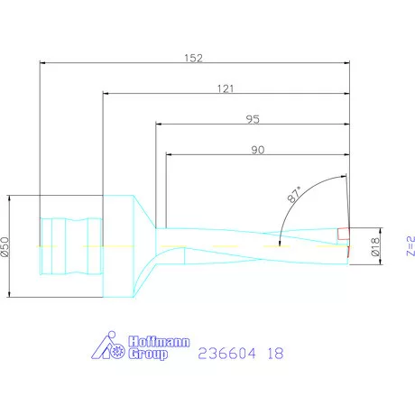 Komet KUB Pentron váltólapkás telibefúró ABS szár 18 mm